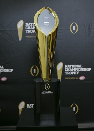 NCAA Football: National Championship Trophy Unveiling